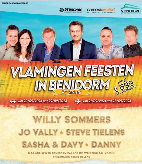 Vlamingen feesten in Benidorm – 10 daagse busreis – Hotel Poseidon